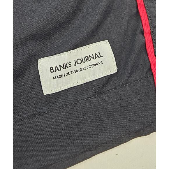 Banks journal 5" basic board shorts EUC cinch fly black white surf essential 33 - Picture 3 of 8